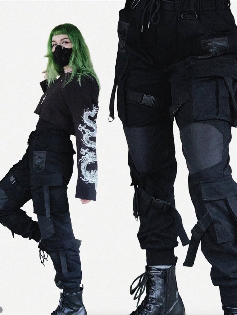 404040 Rare Sold Out Techwear Cargo Belmont Pants in size UNISEX XL